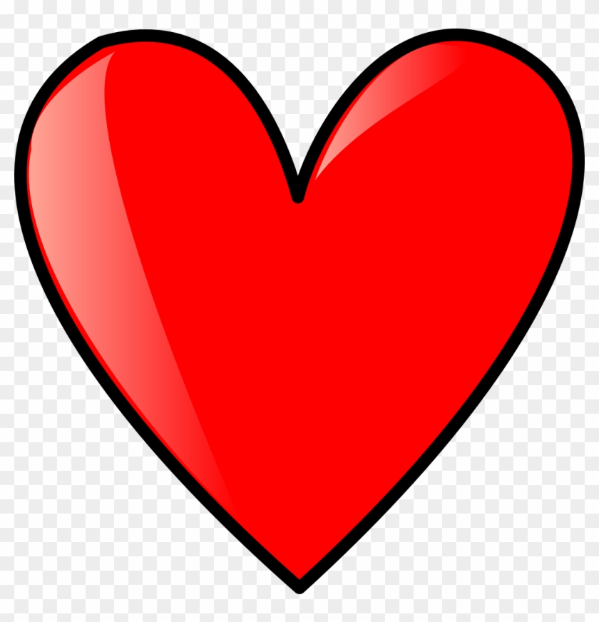 Heart Love Valentines - Heart Clipart #1406292