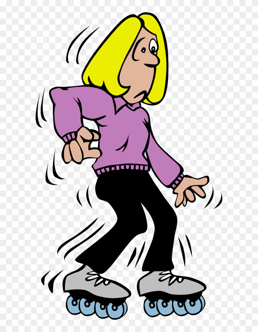 Onlinelabels Clip Art - Can T Skate Cartoon #1406298