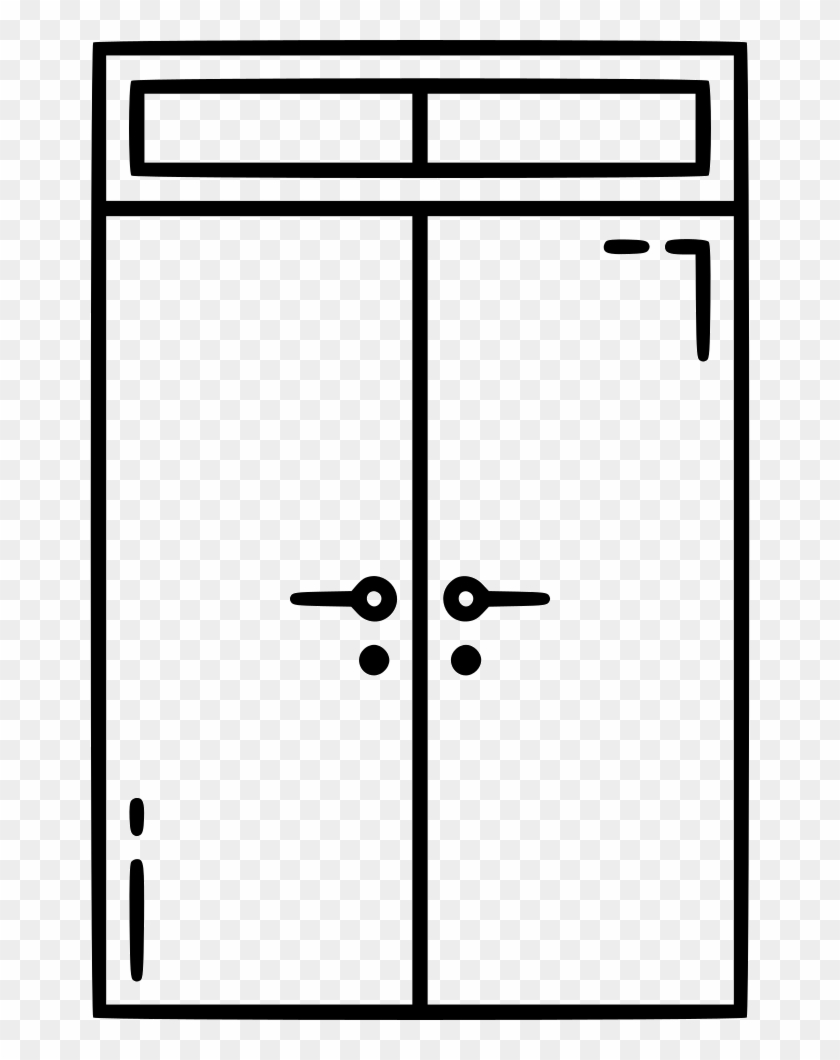 Double Doors Comments - Scalable Vector Graphics #1406369