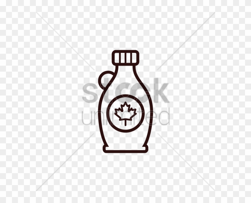 Maple Syrup Drawing At Getdrawings - Black And White Maple Syrup Clipart #1406409