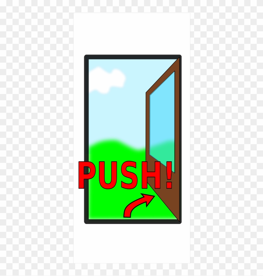 Sign "push The - Push The Door #1406425