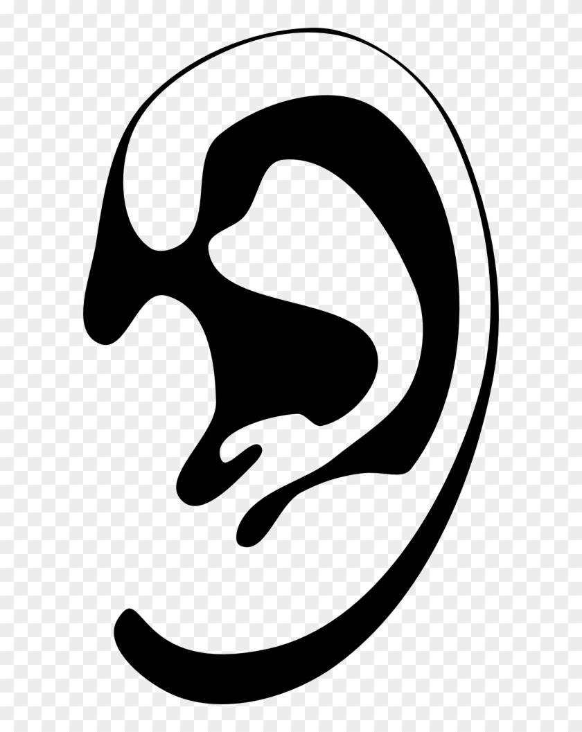 Listening With Compassion - Ear Silhouette Png #1406444