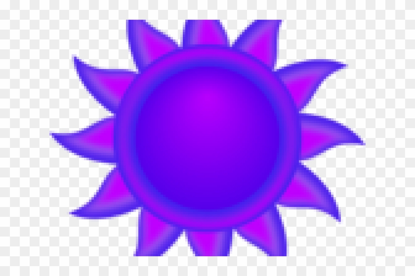 Sun Clipart Purple - Cartoon #1406446