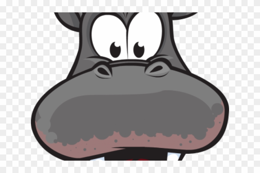 Hippopotamus Clipart Cartoon Zoo Animal - Cartoon Hippo Open Mouth #1406503