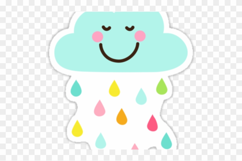 Raindrops Clipart Kawaii - You Make Me Smile, Friendship Thank You Card With Happy #1406891