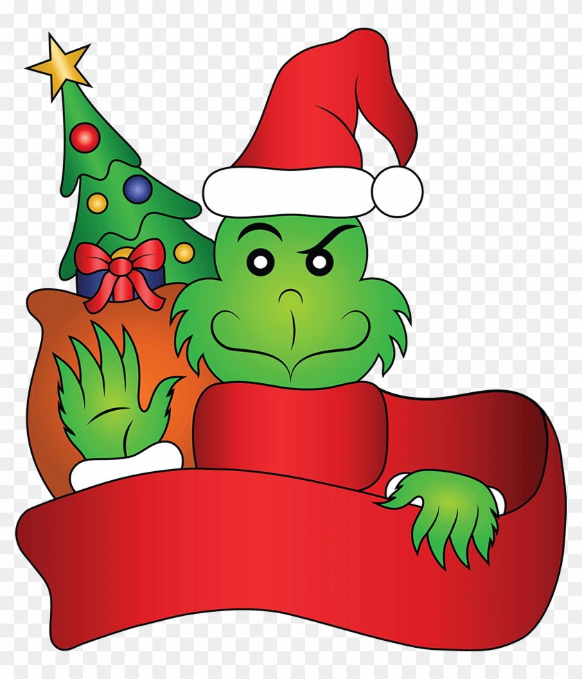 Hats Clipart Grinch - Santa Claus #1406924