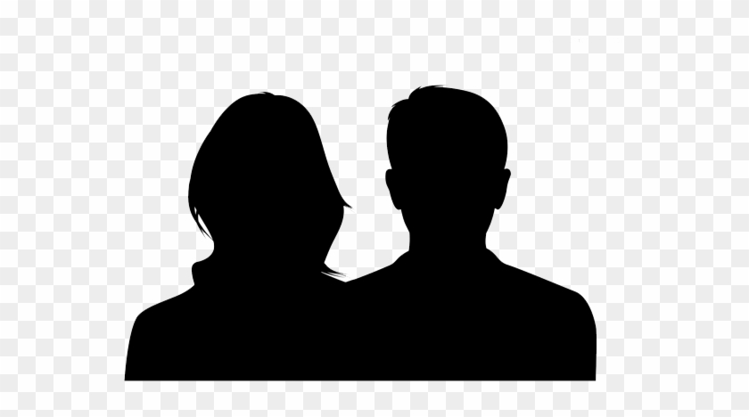 Mom Dad Png Banner Black And White Library - Women And Man Silhouette #1406932