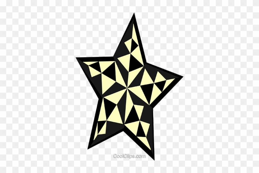 Star Design Royalty Free Vector Clip Art Illustration - Triangle #1407050