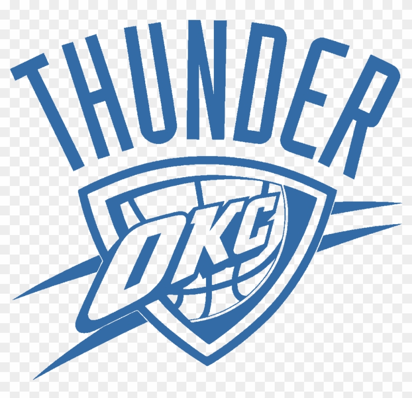 Oklahoma Vector Logo Banner Black And White - Oklahoma City Thunder #1407214