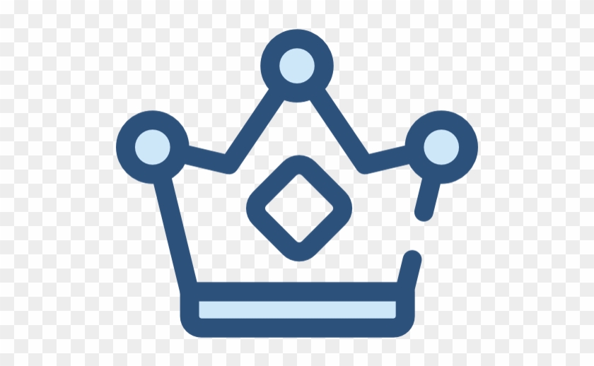 Applications - Crown Icon Png Blue #1407225