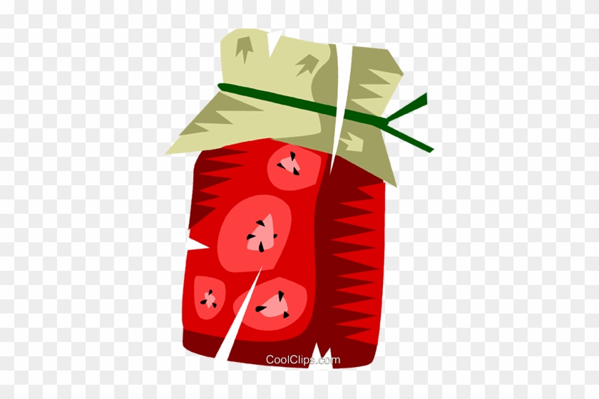 Strawberry Jam Royalty Free Vector Clip Art Illustration - Illustration #1407334