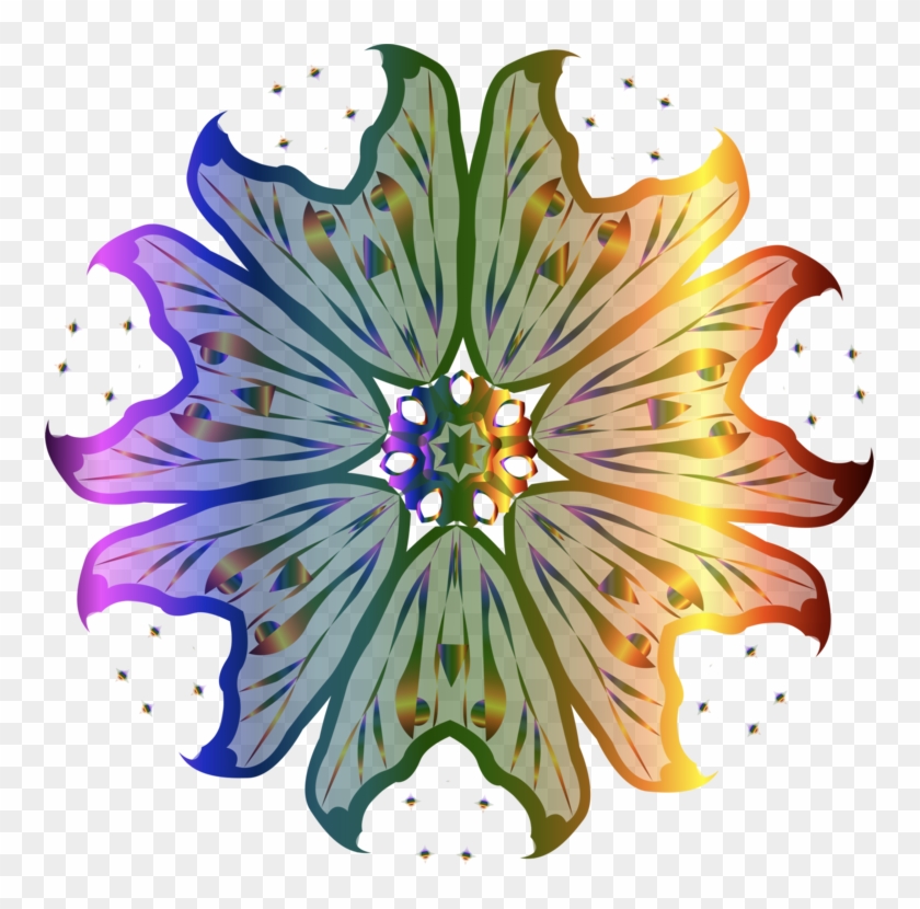 Floral Design Petal Flowerpot Symmetry - Flower #1407351