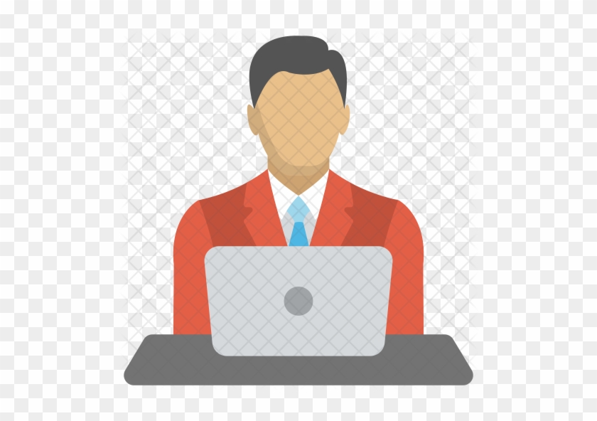 Svg Transparent Computer Svg Business Person - Professional With Laptop Icon #1407413