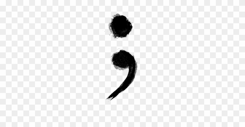 Semicolon Drawing Clip Art Royalty Free Stock - Symbol For Suicide #1407423