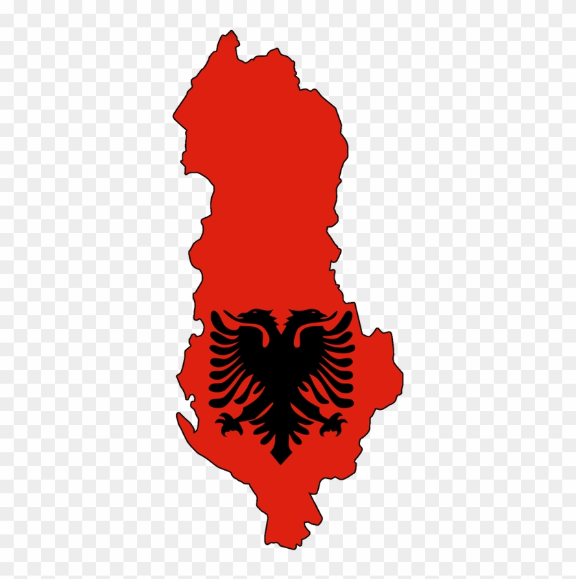 Albania Flag Clipart Greece - Albanian Flag #1407482