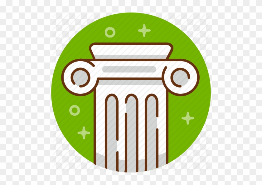 Columns Clipart Ancient Athens - Greece Icon Png #1407511