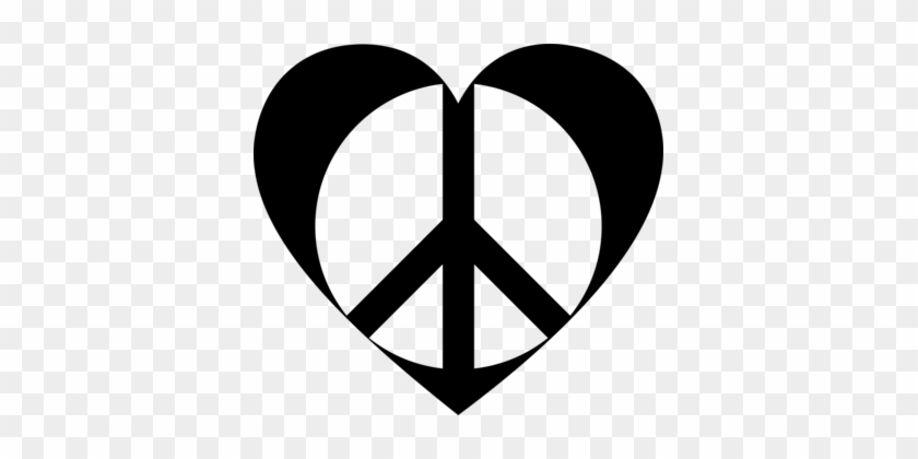 Emoji Peace Symbols Emoticon Meaning - Peace Heart Png #1407579