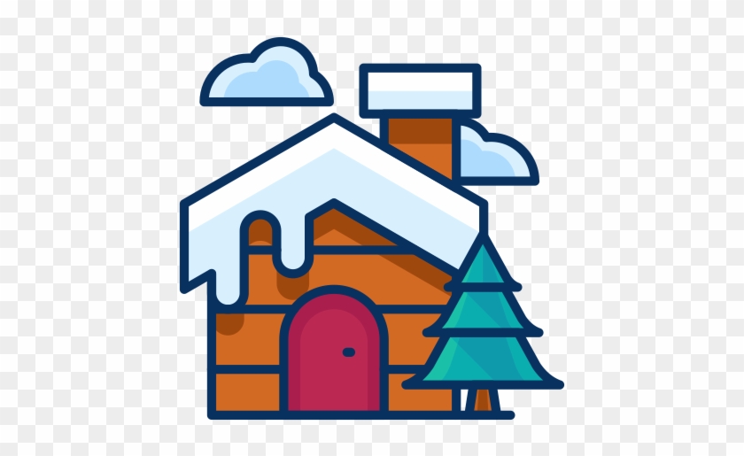 Resort Clipart Winter - Snow On A House Icon Transparent #1407622