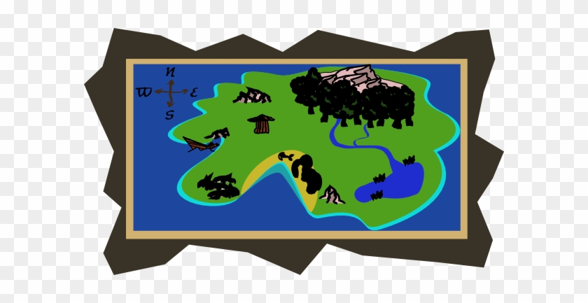 Island Map Clipart #1407837