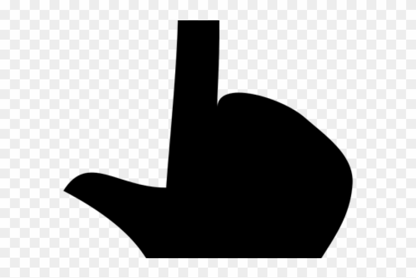 Finger Clipart Silhouette - Cat #1407994