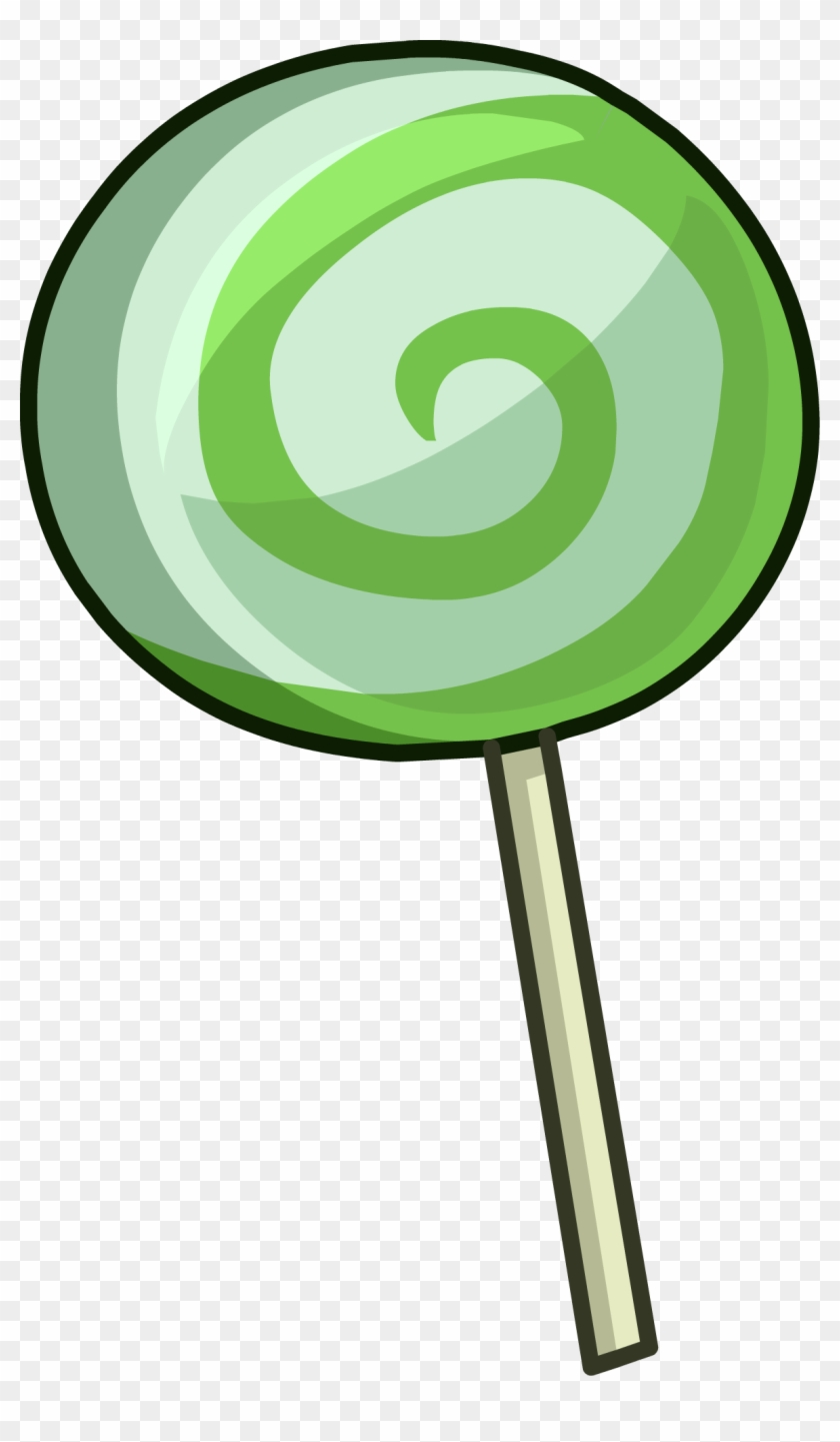 Image Swirly Png Club Penguin Wiki Fandom - Green Lollipop Clip Art #1408021