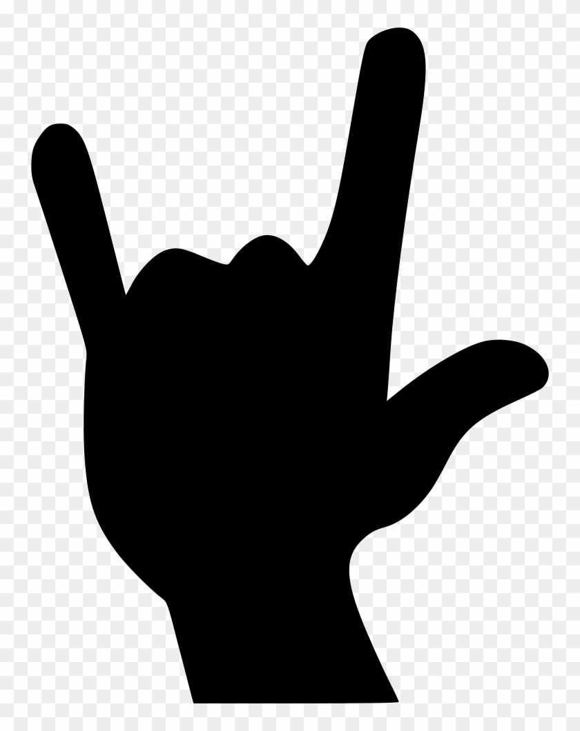 Rock Condition Fingers Svg Png Icon Free Download - Rock On Hand Svg #1408075
