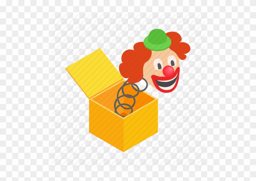 Clown Clipart Surprised - Clown Out Of The Box #1408109