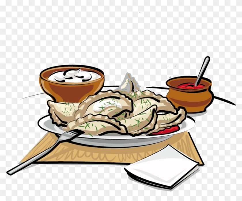 Hand Painted Cartoon Dumplings Decoration Vector - Jiaozi #1408222