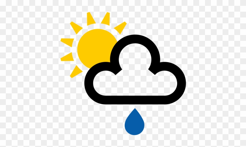 Sun And Cloud Weather Symbol #1408326