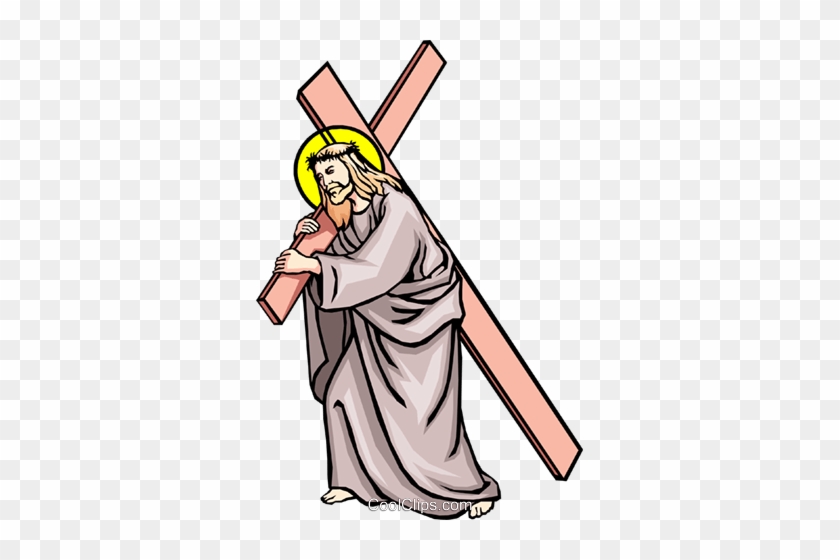 The Way Of The Cross Royalty Free Vector Clip Art Illustration - Stations Of The Cross Gif #1408362