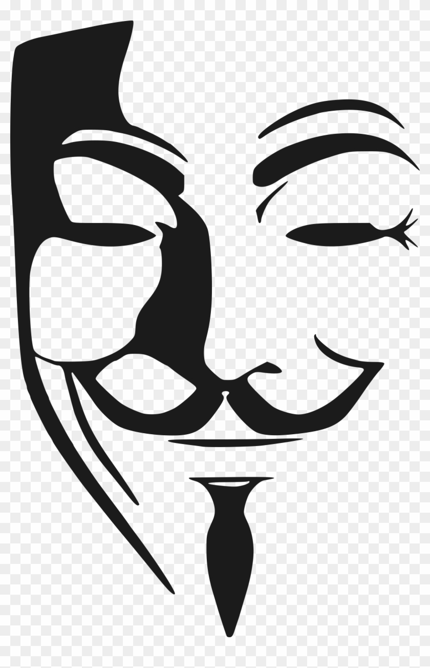 Stock Clipart Big Image Png - Stencil V Per Vendetta #1408386