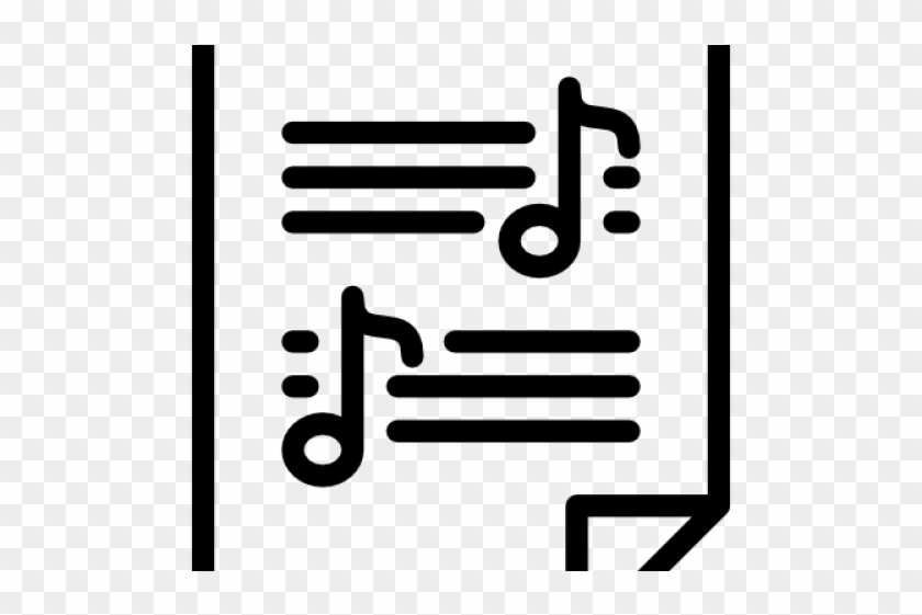 Musical Notes Clipart Music Score - Sheet Music Icon #1408416