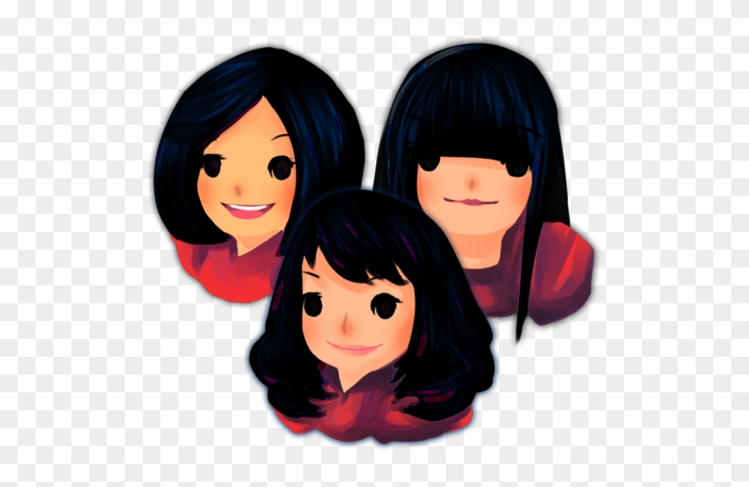 Three Girls Icon - 3 Girl Icon Png #1408424