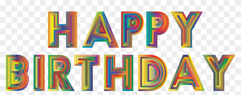 Typography Birthday Logo Computer Icons - Png Silver Happy Birthday #1408451