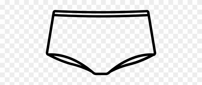 Lingerie, Panties, Pants, Drawers, Shorts, Boxers, - Undies Clipart Black And White #1408452