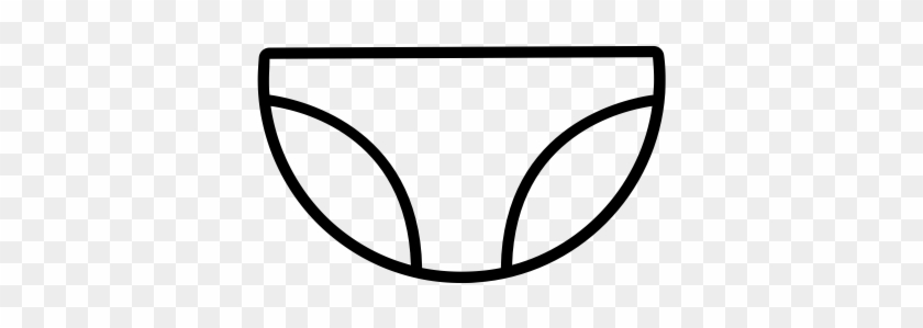 Female, Girl, Lingerie, Panties, Pants, Drawers, Underwear, - Black And White Pantie Clipart #1408465