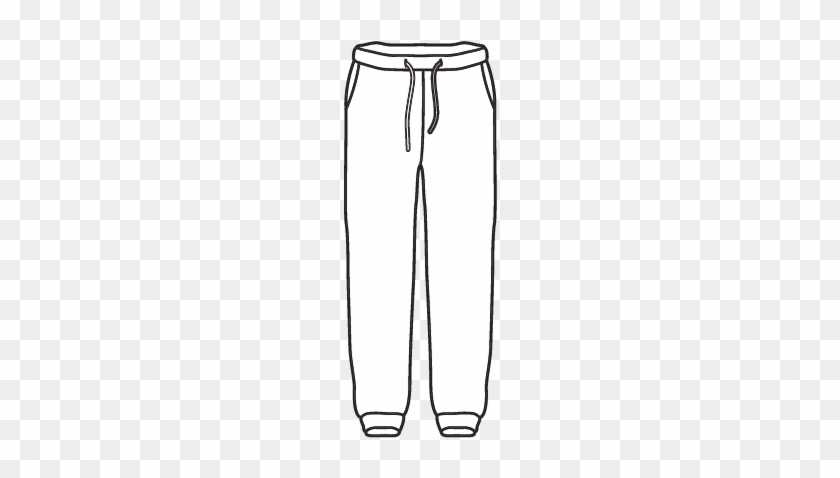 Open Bottom Sweatpants Clipart