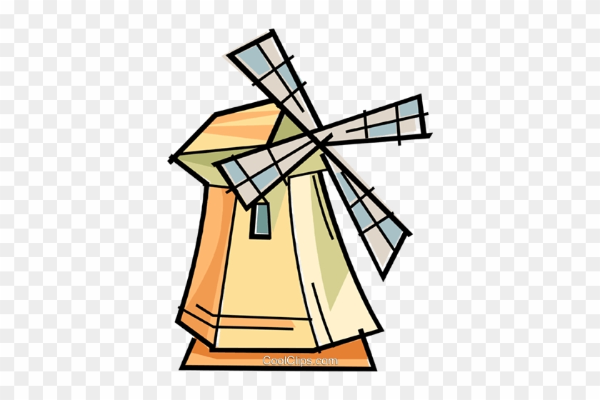 Windmill Royalty Free Vector Clip Art Illustration - Animal Farm Allegory #1408525