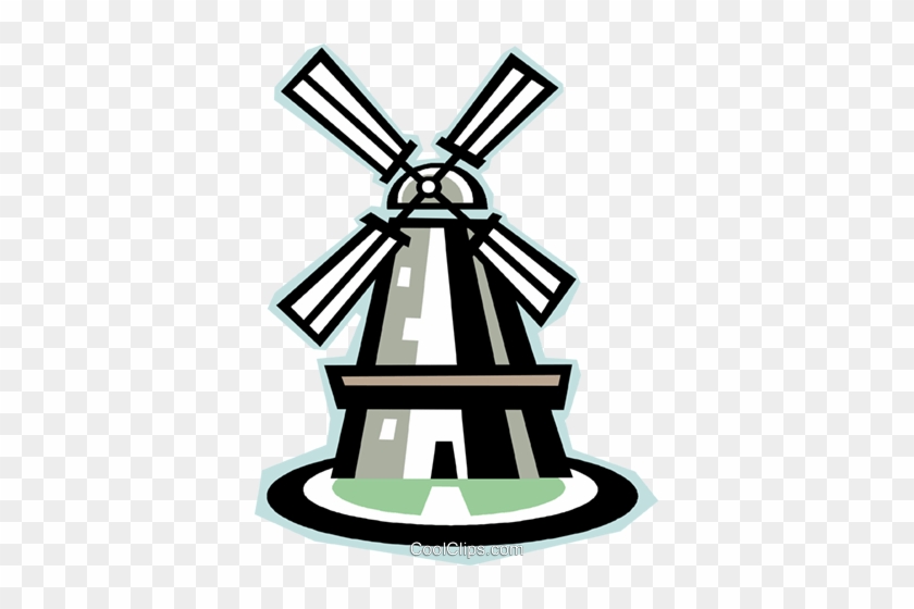 Windmill Royalty Free Vector Clip Art Illustration - Toroidal Coil #1408526