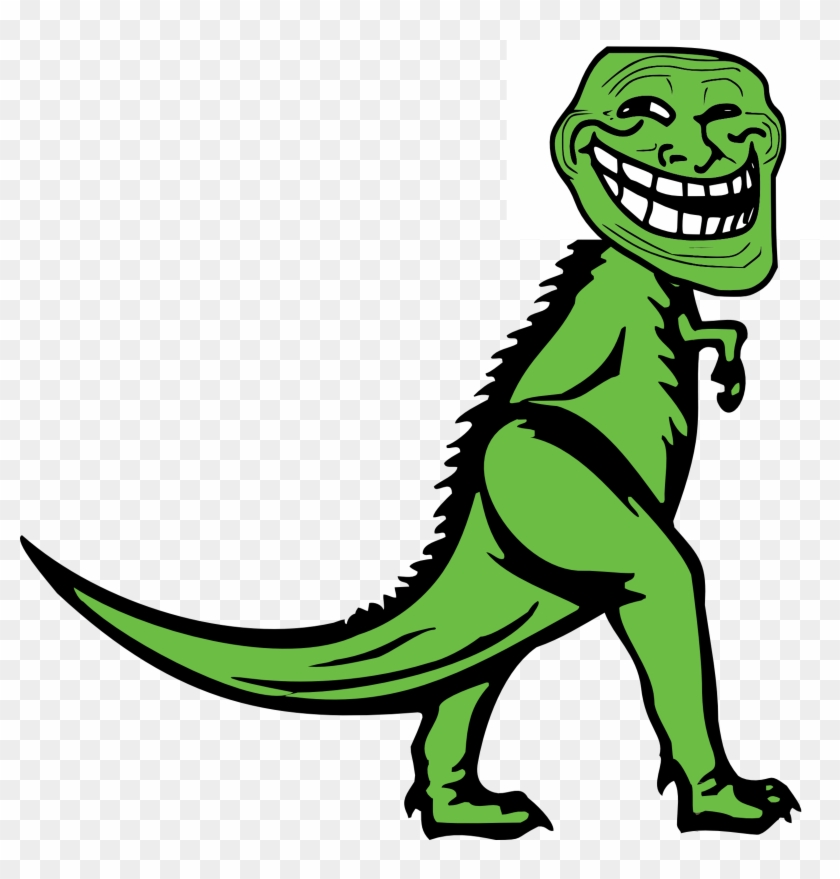 Initial Troll Offering Fires Back At Wall Street With - Troll Face T Rex #1408603