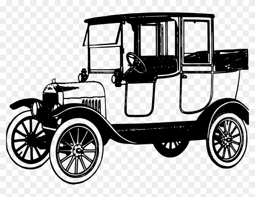 Old Fashioned Car Drawing At Getdrawings - Model T Ford Clipart #1408616