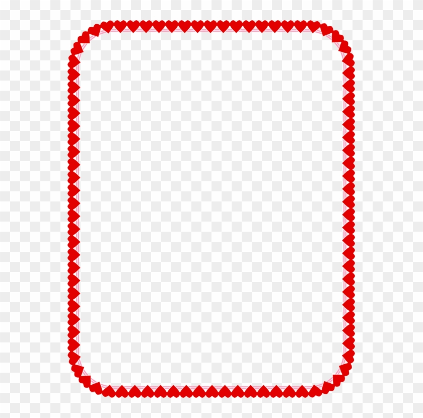 United States Standard Paper Size Picture Frames 1-bit - Love Heart Border A4 #1408631