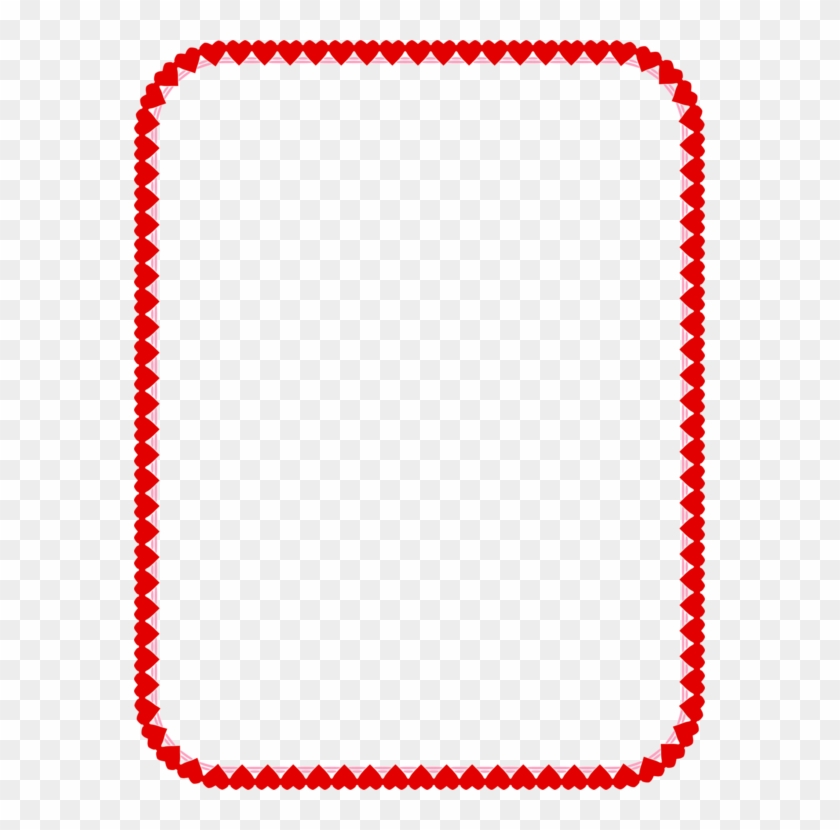 United States Standard Paper Size Picture Frames 1-bit - Love Heart Border A4 #1408631