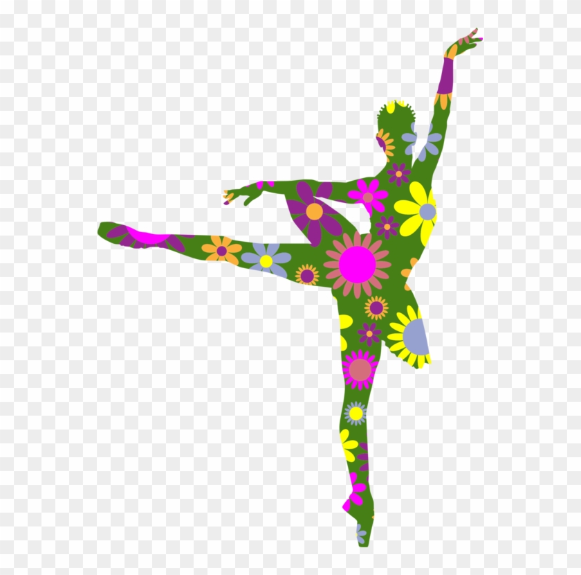 Ballet Dancer Ballet Dancer Floral Design Flower - Dancer Floral Silhouette Png #1408719