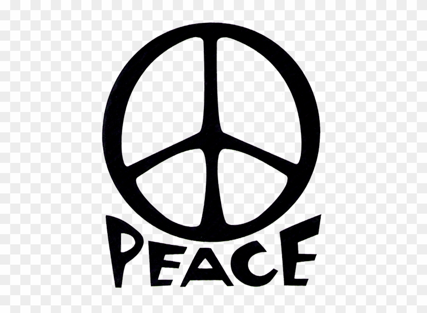 Words Transparent Peace Clipart Download - Peace Sign Cut Out #1408770