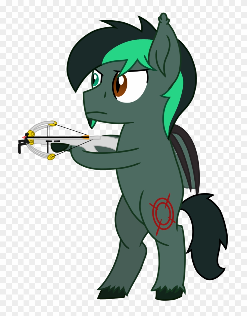Toyminator900, Bat Pony, Bat Pony Oc, Commission, Crossbow, - Cartoon #1408797