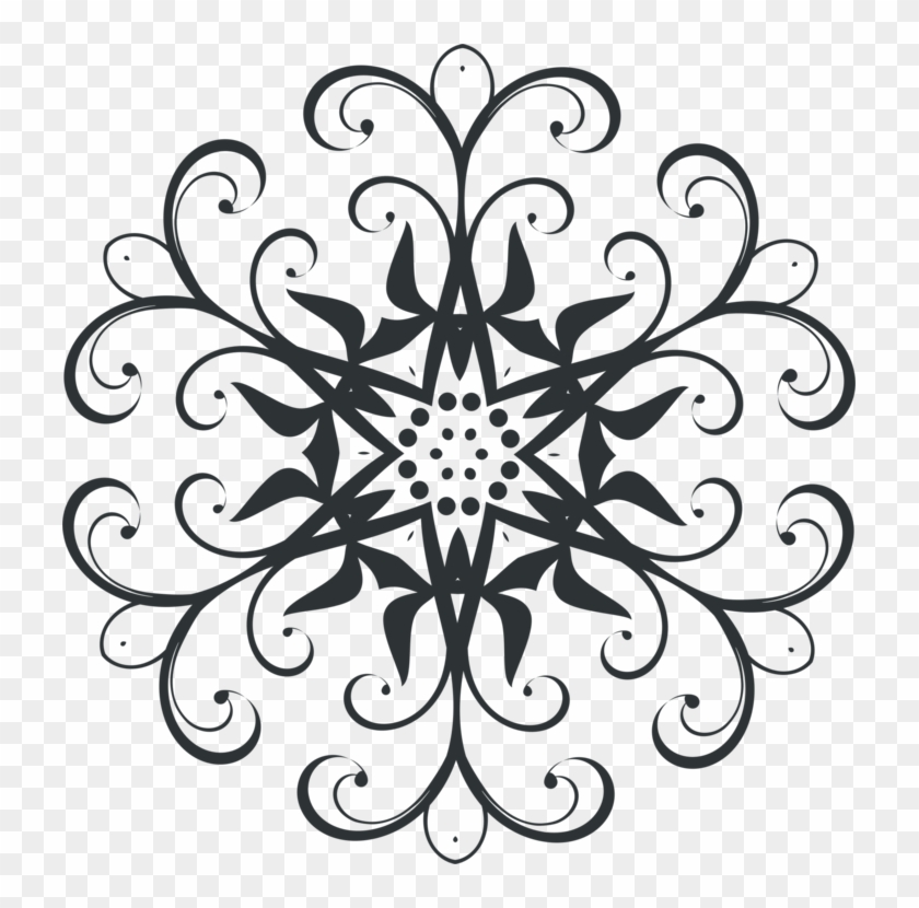 Line Art Floral Design Silhouette Decorative Arts Drawing - Art #1408816