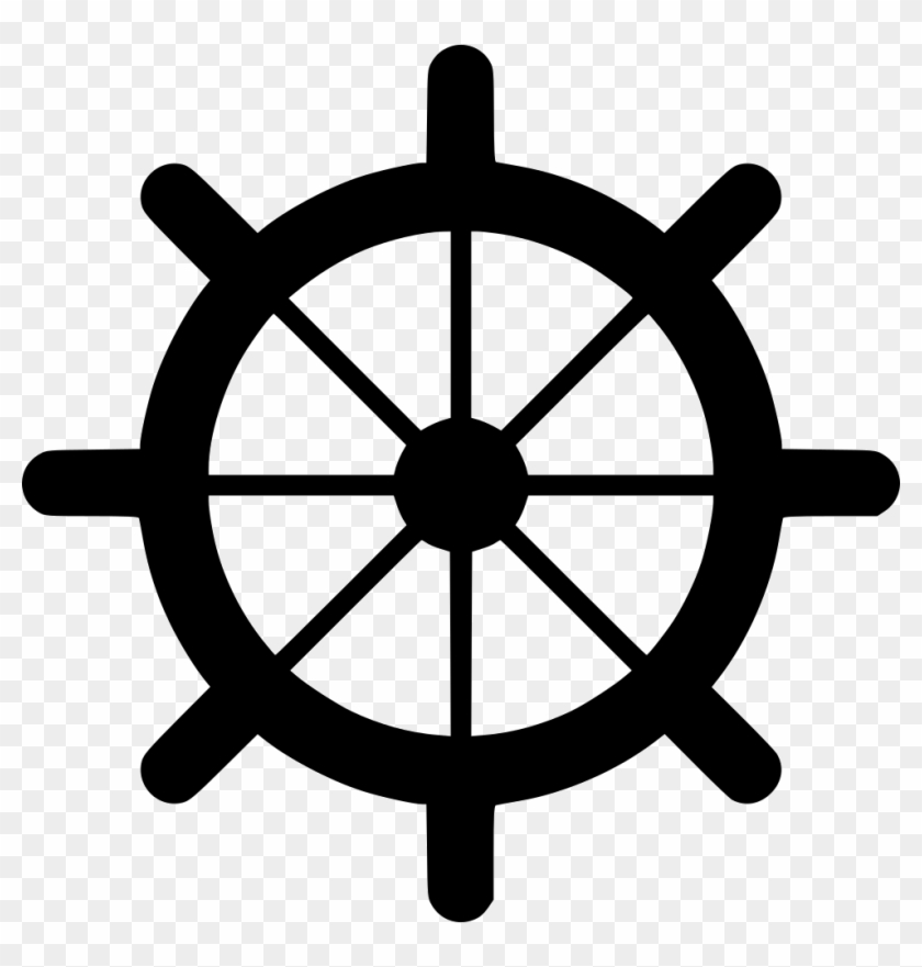 Png File - Steering Wheel Ship Blue #1408951