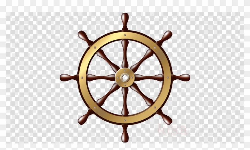 Download Ship Wheel Clip Art Clipart Ship's Wheel Clip - Ship Steering Wheel Png #1408977