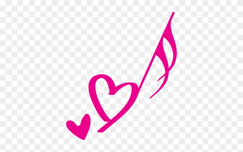 Heart Music Note Png Clipart Free - Heart Music Note Png #1409133